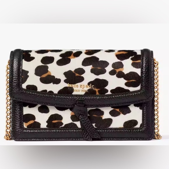 Knott Haircalf & Pebbled Leather Flap Crossbody - Picture 1 of 6